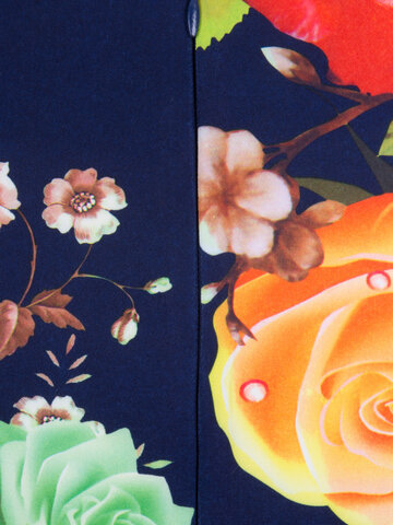 Obrázok produktu Retro pin up šaty s rukávom Farebné ruže